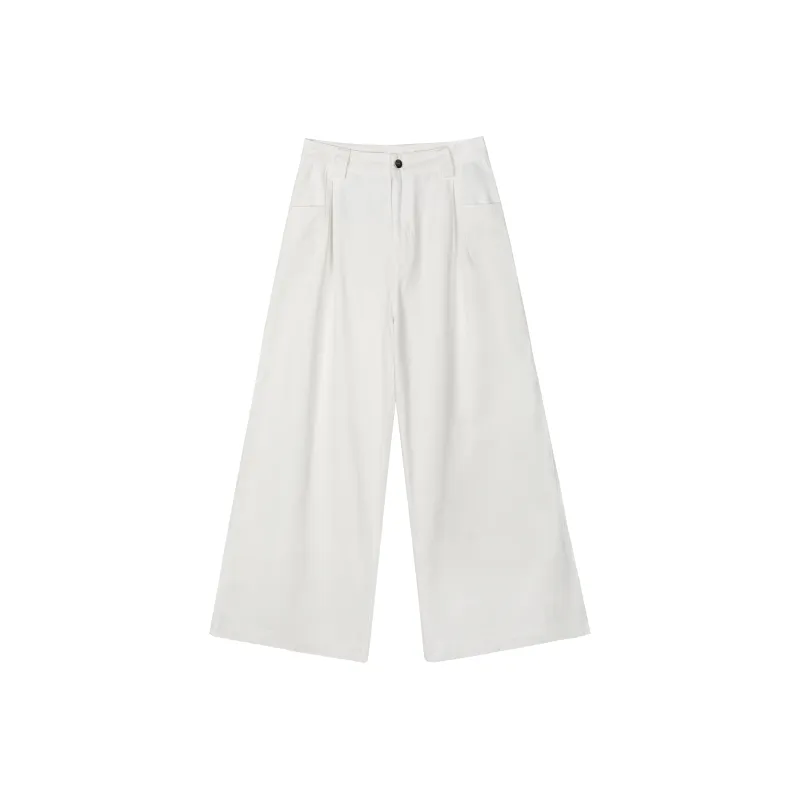 RUNTOTHEFUTURE Casual Pants Unisex White-0