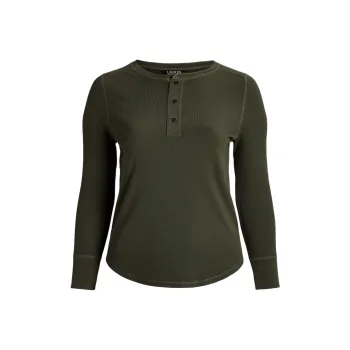 LAUREN RALPH LAUREN T Shirt Women's Dark Tropical Olive