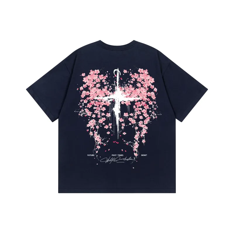 SOIE T-Shirts Unisex Navy Blue-1