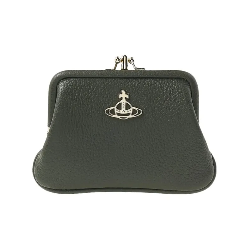 Vivienne Westwood Leather Wallet Women's Olive Green-1