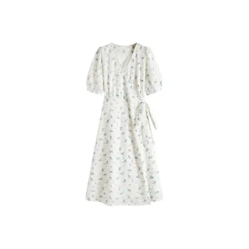 GUOZHEN Short Sleeved Dress Women's