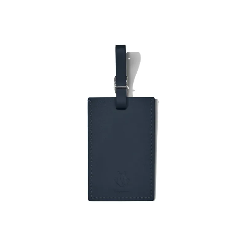 RIMOWA Leather Luggage Tag Unisex Denim Blue-1
