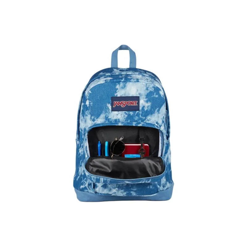 JanSport Suede Backpack Unisex Aqua Blue-6
