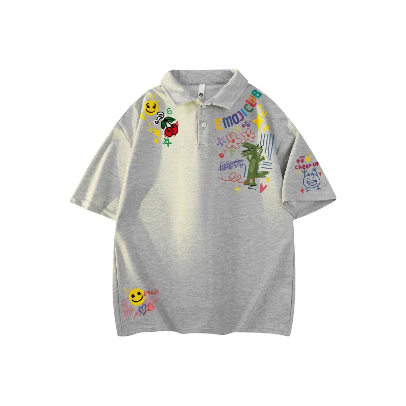 Emoji Polo Shirts Unisex-10