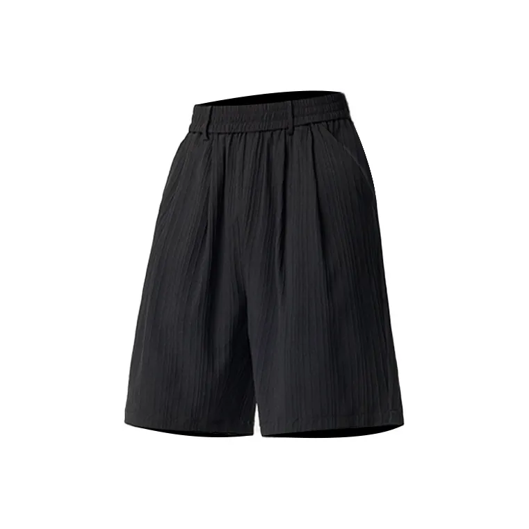 OPMO Casual Shorts Unisex Black-0