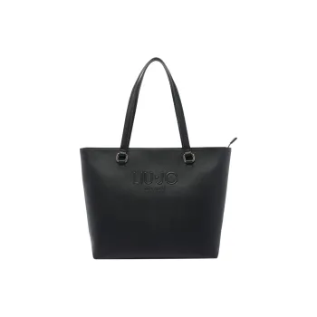 LIU·JO Polyester Tote Bag, Shopping Bag, Handbag Women's Black