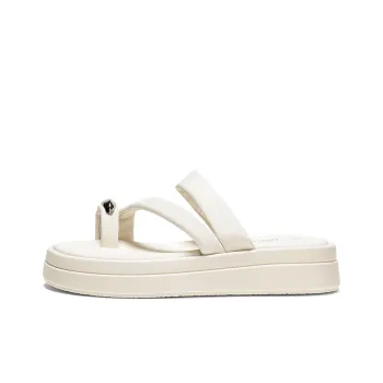Warrior Abrasion Resistant Quiet Slide Slippers Women's Beige