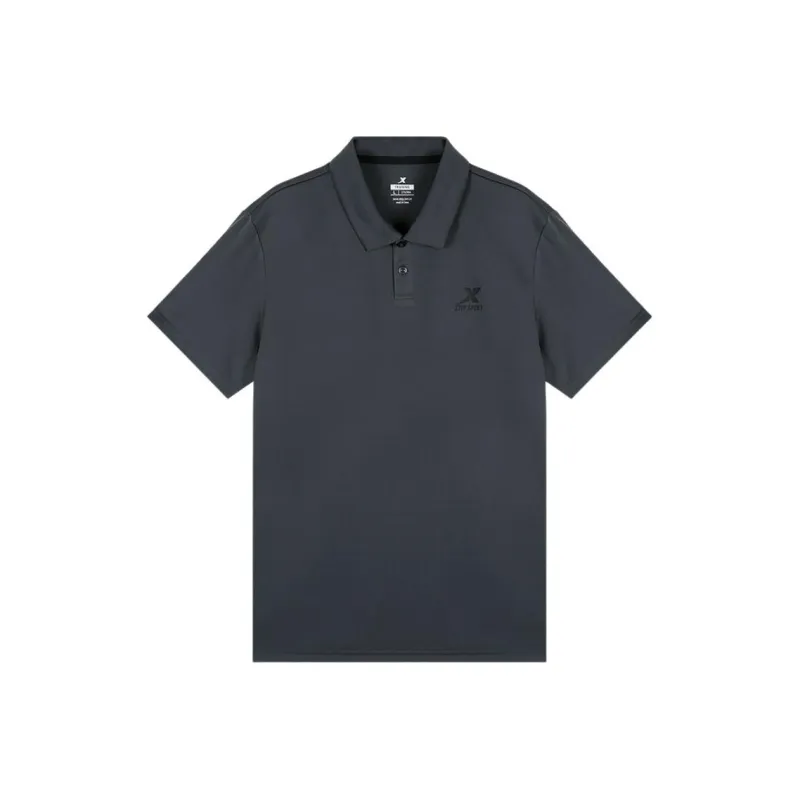 XTEP Polo Shirt Men's Dark Brick Gray-0