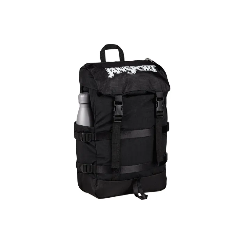 JanSport Recycled Polyester Backpack Unisex Black-2