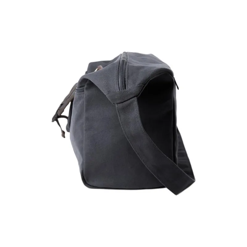 VIHUS Canvas Crossbody Bag, Shoulder Bag Regular Men's Klein Black-2