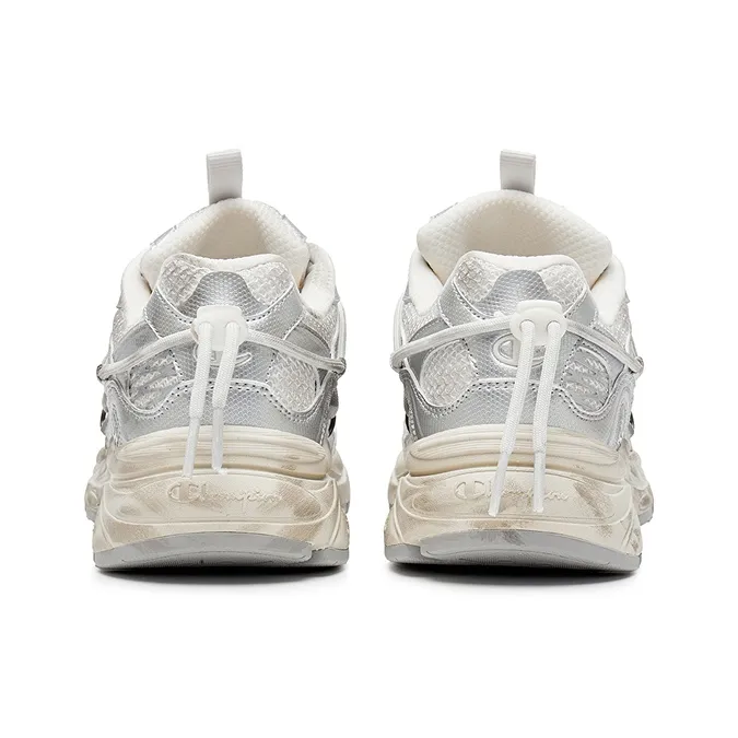 Champion Low Top Chunky Sneakers Unisex Silver/Milk White-3
