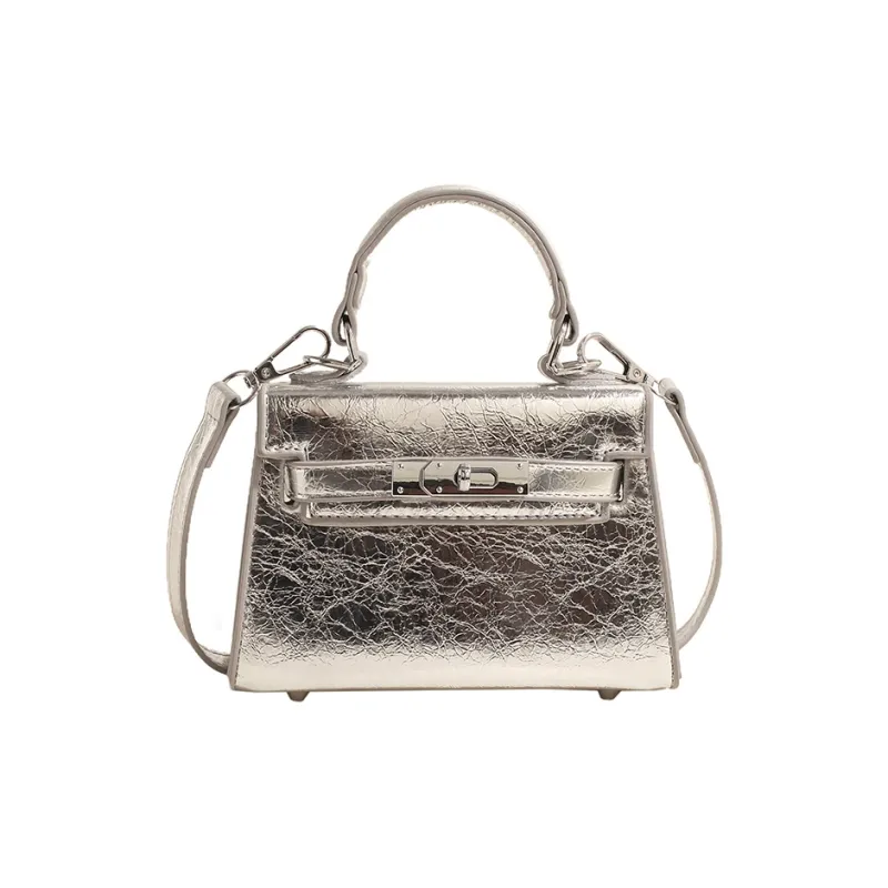 TOUTSEUL YOLO PU One Shoulder Handbag Regular Women's Black/Gold/Silver/Colorful Silver-13