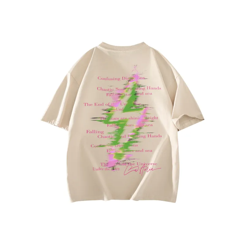 SOIE T Shirts Unisex Light Beige Apricot-0