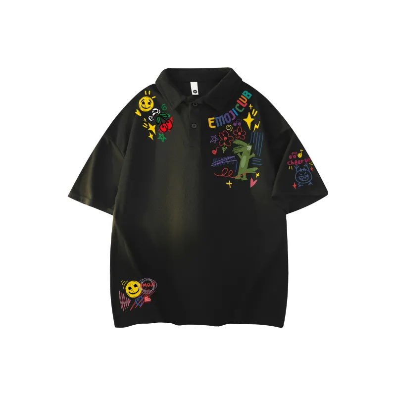 Emoji Polo Shirts Unisex-5