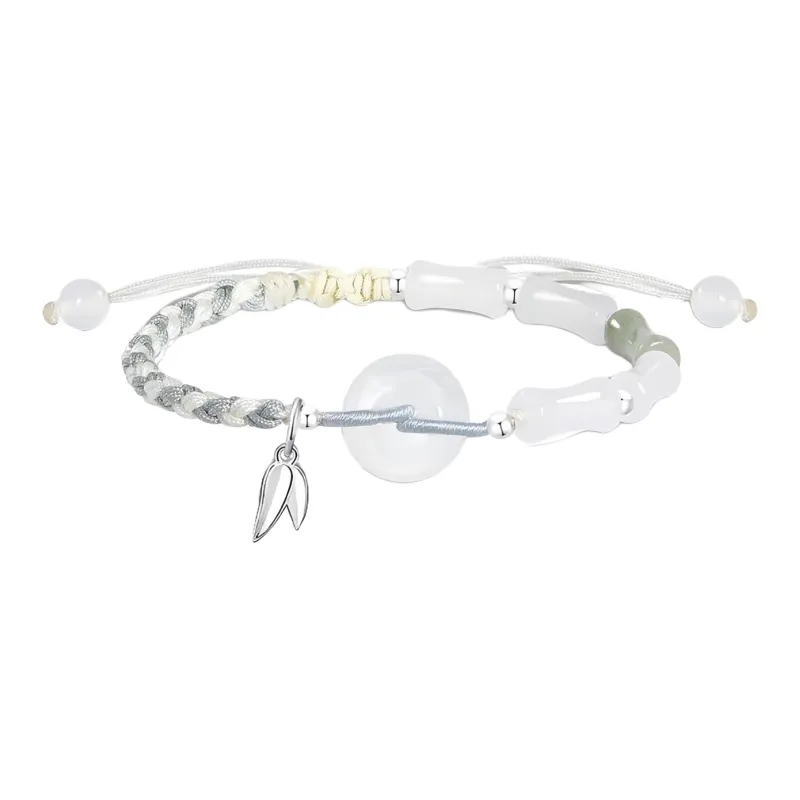 Stomle Family Good Luck Peaceful Buckle Rope Bracelets-0