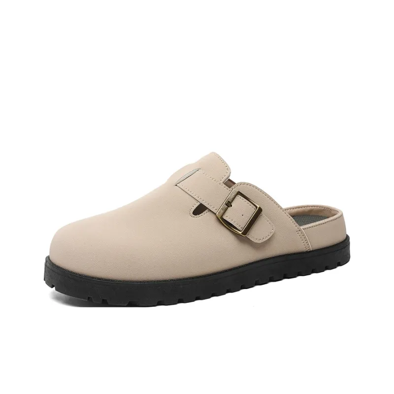 GIGIRYO Quiet Abrasion Resistant Slip Resistant Closed Toe Slippers Men's-3