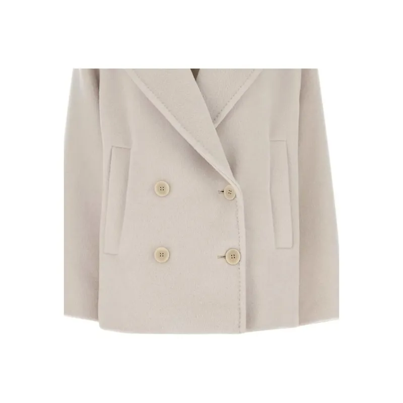 MaxMara Studio Filovia Double Breasted Long Sleeved Coat-3