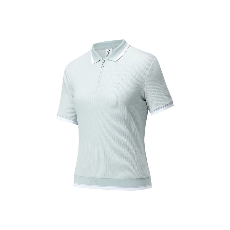 Anta Life Collection Polo Shirt Women's Refreshing Blue-0