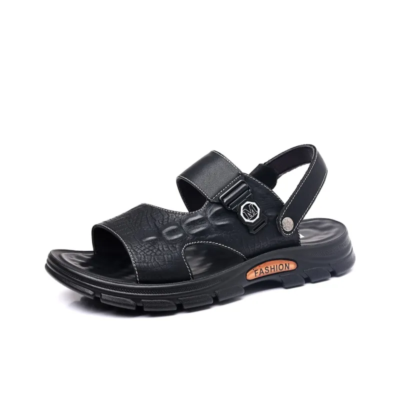 Bindu Beach Sandals Men Black/Brown-0