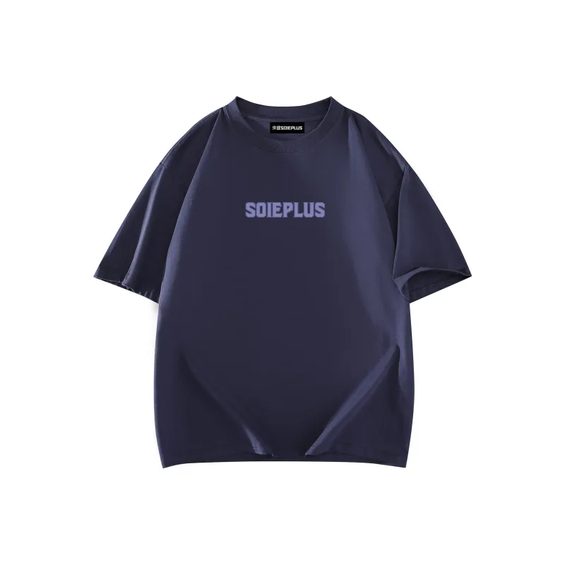 SOIE T Shirts Unisex Navy Blue-1