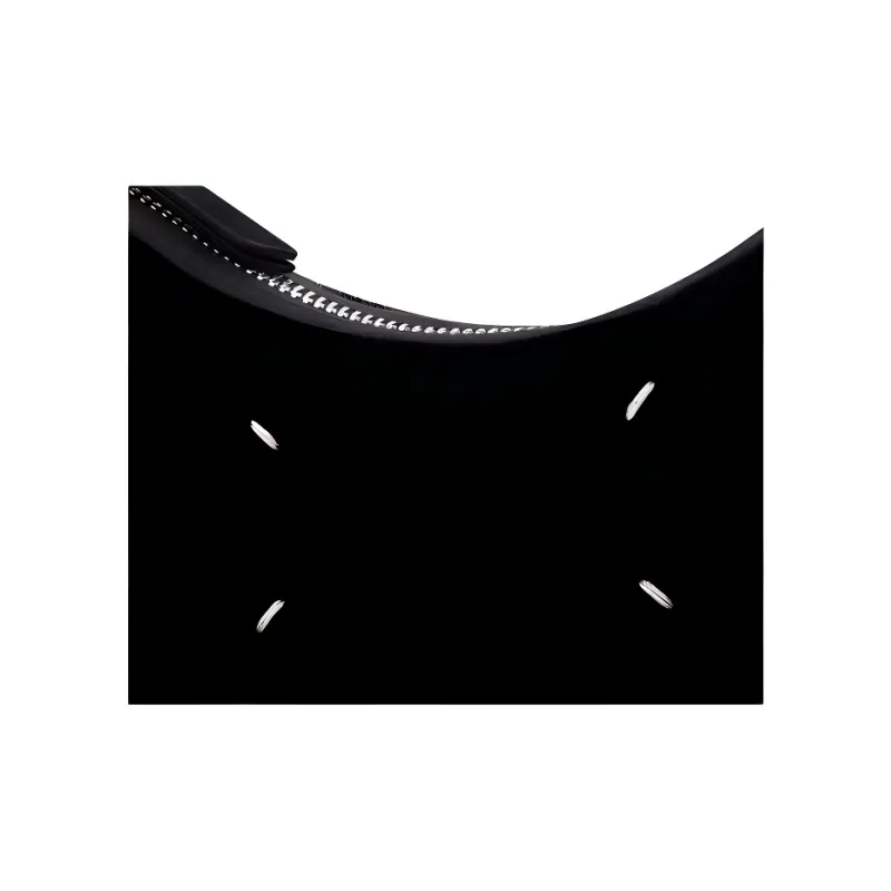 Maison Margiela Snatched Fabric Hobo Bag, Shoulder Bag Small Size Women's Black-3