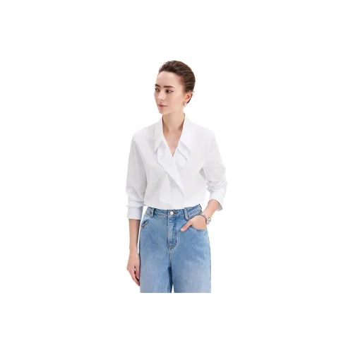 NAVIGARE Shirts Women's 0020 Glacier White