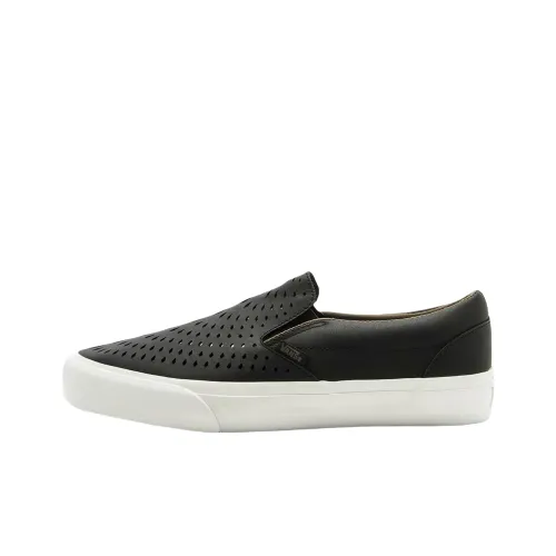 Vans CLASSIC SLIP ON Slip Resistant And Breathable Low Top Skateboard Shoes Unisex Black
