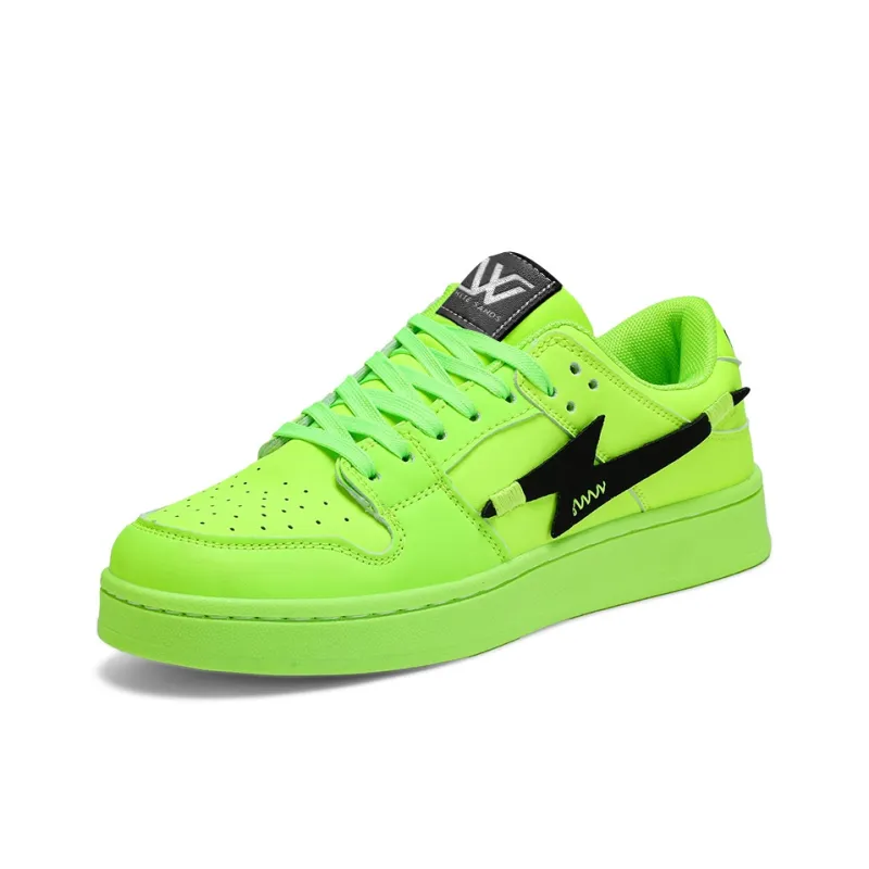 White Sands Slip Resistant, Abrasion Resistant, Breathable, Lightweight Low Top Skateboard Shoes Unisex-35
