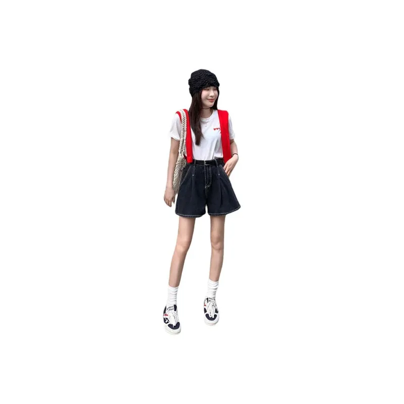 Kazakhstan Denim Shorts Women's-5