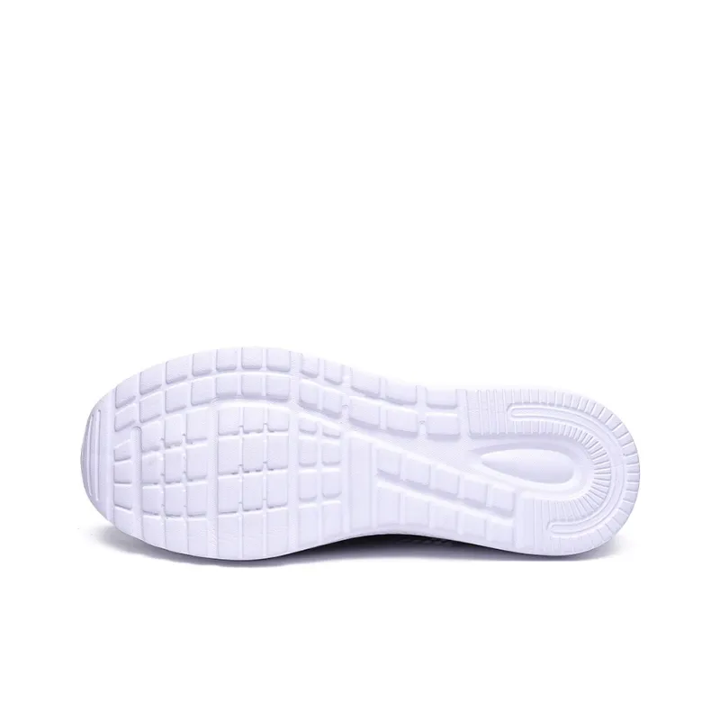 Binary Cushioning Slip Resistant Breathable Lightweight Rebound Low Top Running Shoes Men's Black White-2