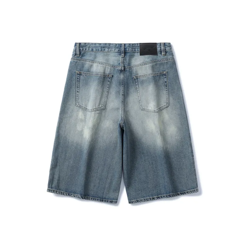 SANTASTIC Denim Shorts Unisex Nostalgic Blue-1
