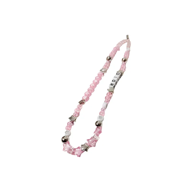 DIOR Plastic Ps6 Cell Phone Chain Unisex Pink-1