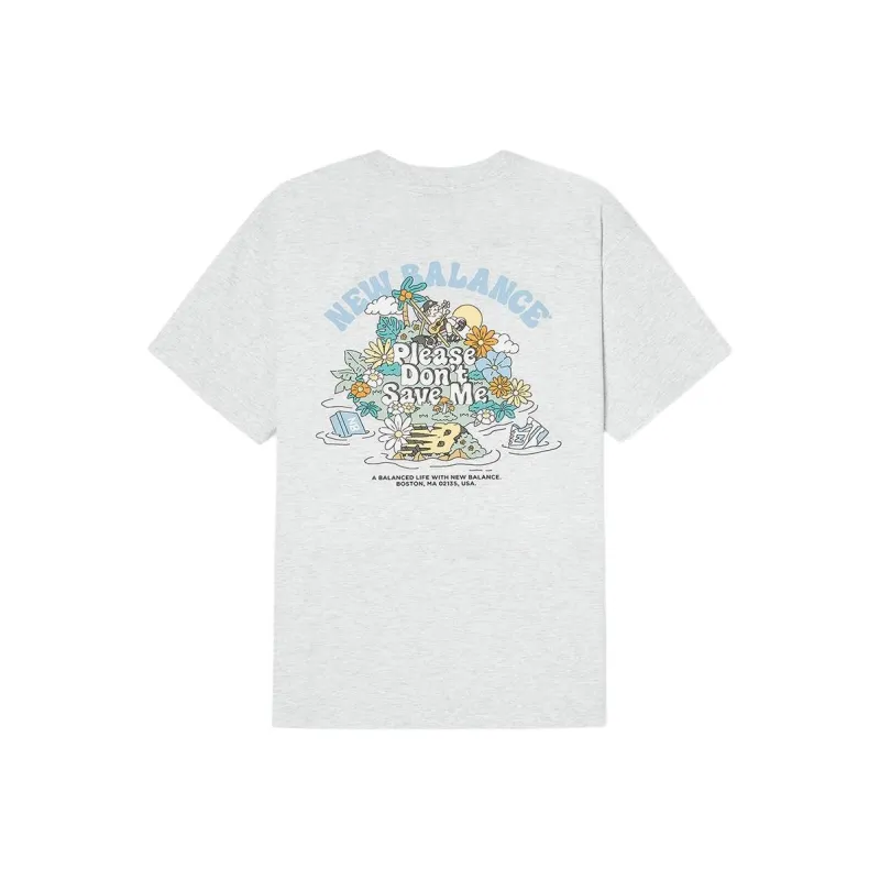 New Balance T Shirt Men's Light Gray-1