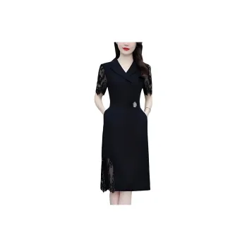 Flowers In Water Short Sleeved Dress Women's