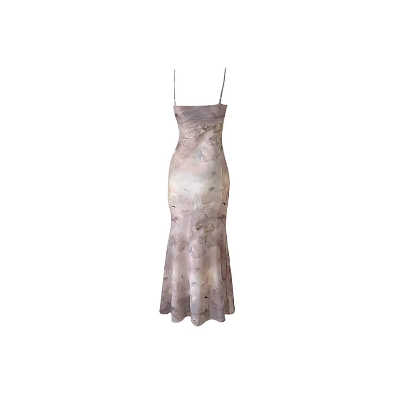 Manekniv Slip Dresses Women's Gradient Pink-1