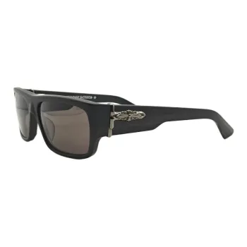 Chrome Hearts Titanium Acetate Square Sunglasses Men's Black
