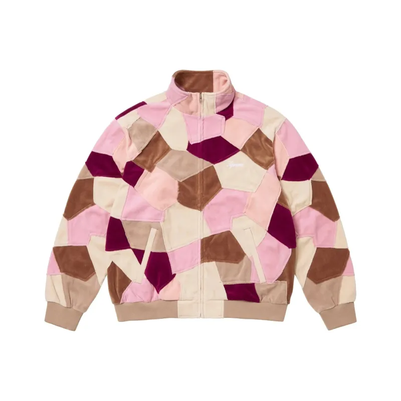 Supreme Patchwork Velour Track Jacket-6