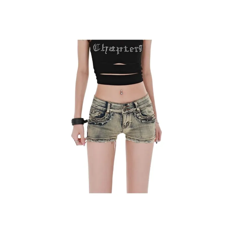 Honey Denim Shorts Women's Nostalgic Blue-0