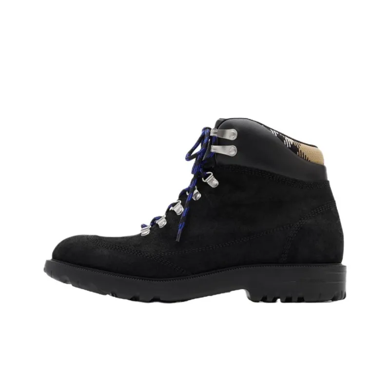 Burberry Moor Short Outdoor Boots Men's Black-0