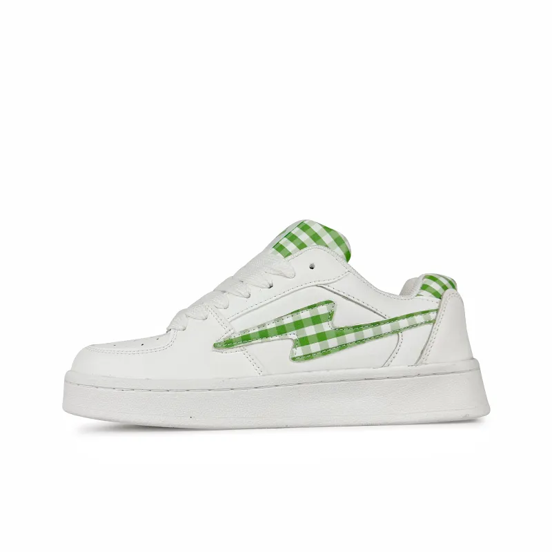 Rongchuan Slip Resistant, Abrasion Resistant, Lightweight Low Top Skateboard Shoes Unisex White Pink Square-13