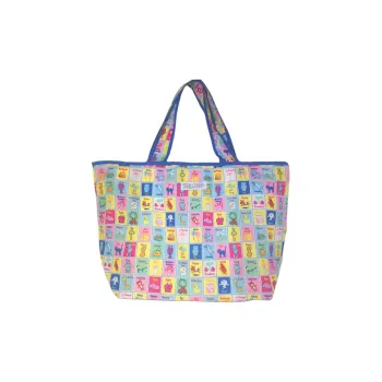 GLADEE Polyester Tote Bag, Shopping Bag, Handbag, Shoulder Bag Medium Size Unisex Multicolor