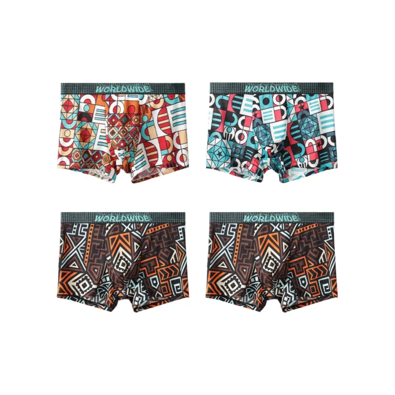 PLANDOO Underpants Men's 4 Pack-12