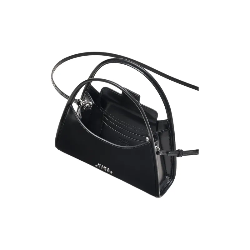 MARC JACOBS Leather Shoulder Bag, Crossbody Bag, Handbag Regular Women's Black-4