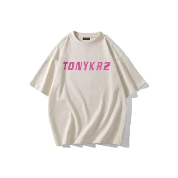 TONYKRZ T Shirts Unisex Light Beige Apricot