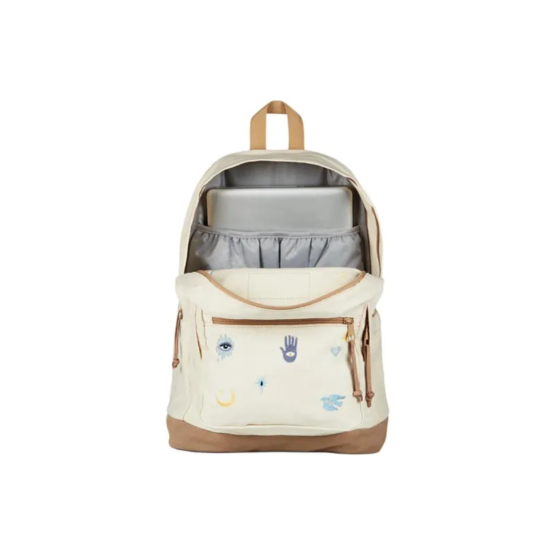 JanSport Suede Backpack Unisex Ecru-4