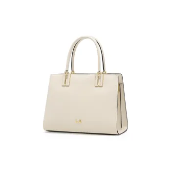 Danxilu Cow Leather Classic Refined Elegance Noble Grandmother Crossbody Handbag Tubas Women's Burgundy/White/Dark Blue