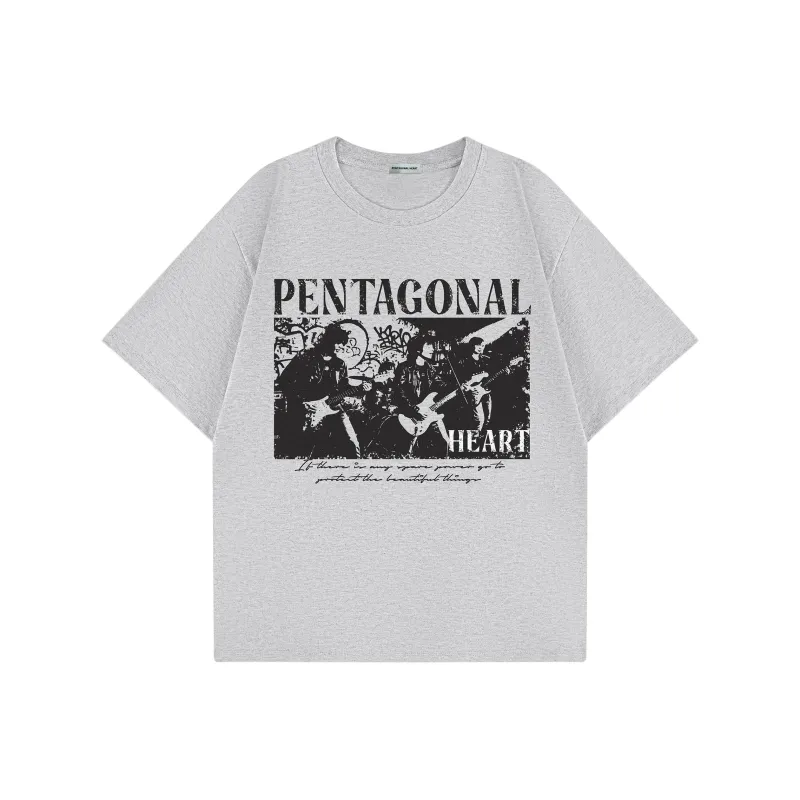 PENTAGONAL HEART T Shirt Unisex-15