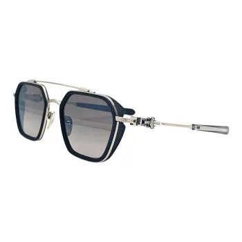 Chrome Hearts Titanium Acetate Aviator Sunglasses Men's Black