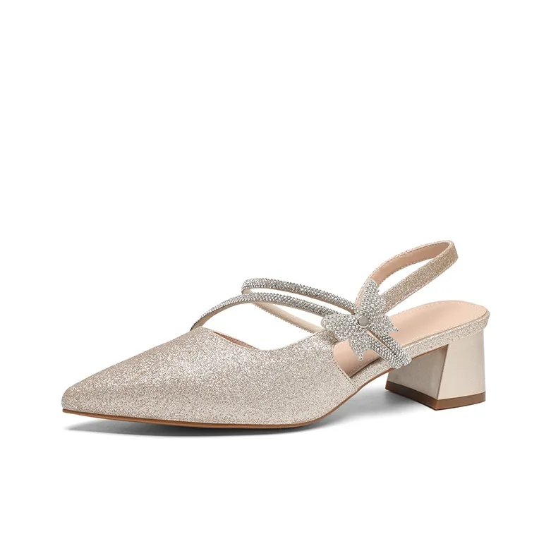 ZHR Chunky Heel High Heels 4.5cm Women's-8