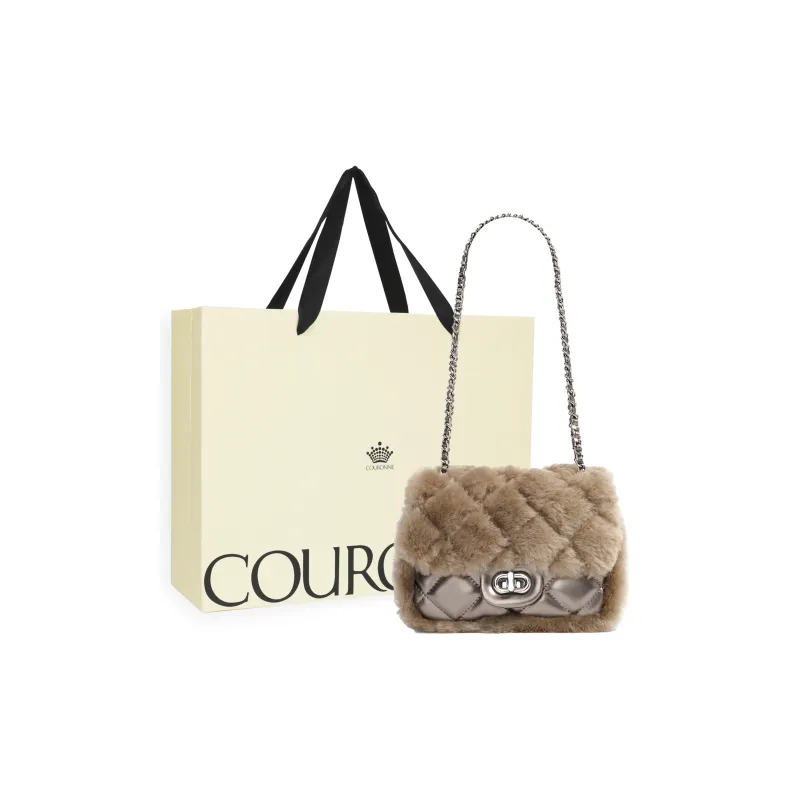 COURONNE Cow Leather Shoulder Bag Regular Women's Multicolor-12